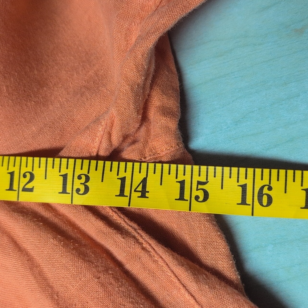 Cynthia Rowley Orange Linen Pants. - Picture 5 of 9